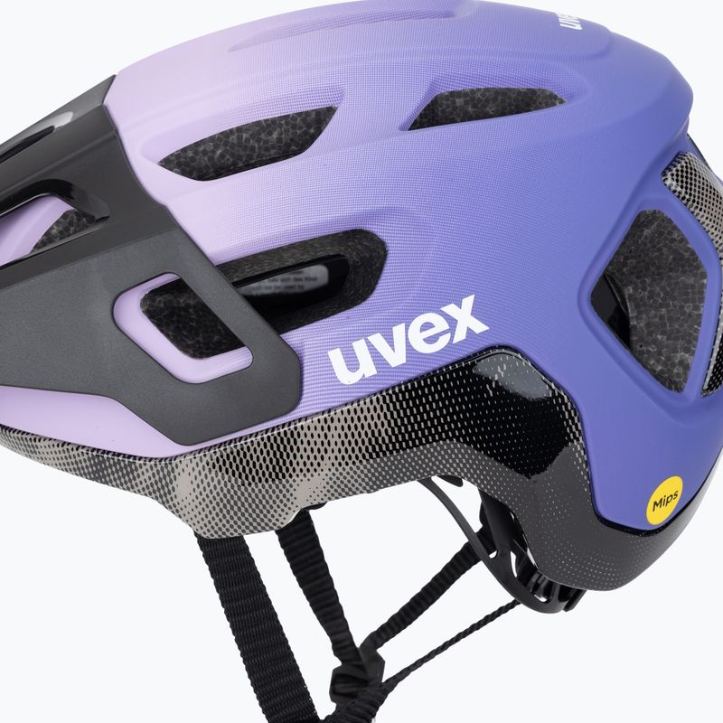 Cyklistická prilba UVEX React MIPS lilac/oak matt 8