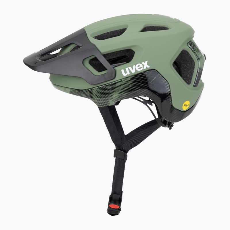 Cyklistická prilba UVEX React MIPS moss green/black matt 3