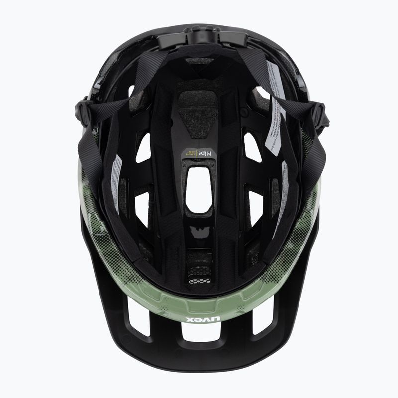 Cyklistická prilba UVEX React MIPS moss green/black matt 5