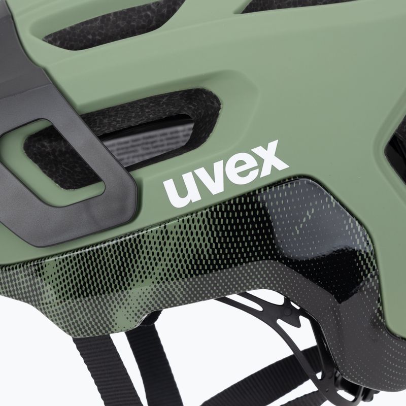 Cyklistická prilba UVEX React MIPS moss green/black matt 7