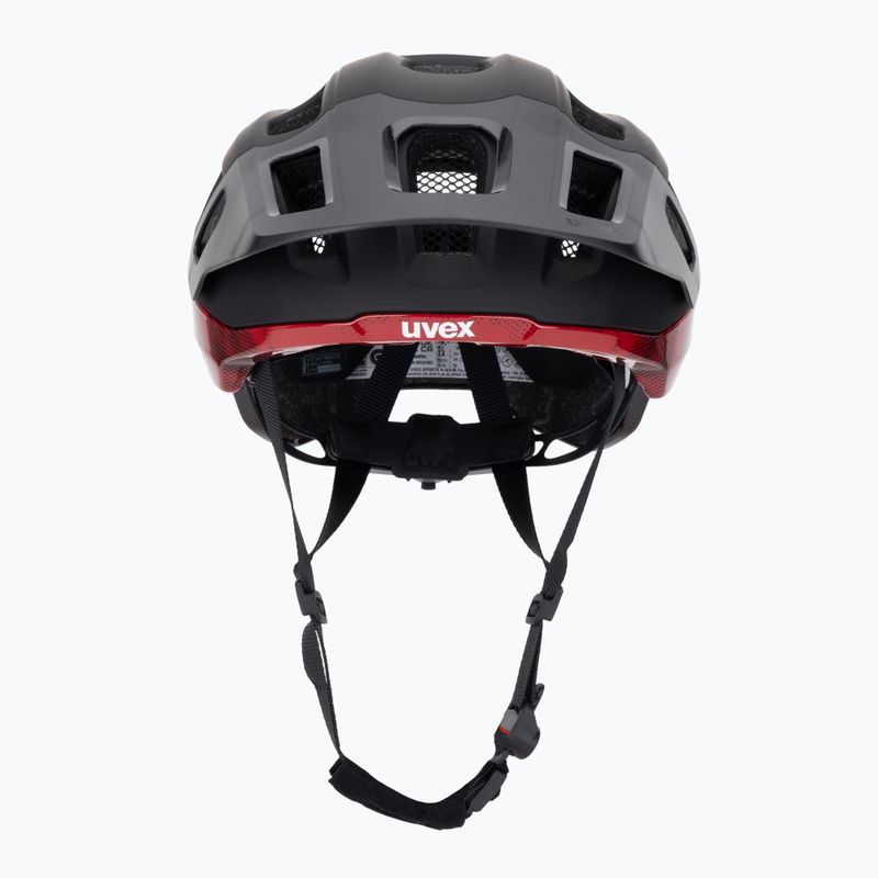 Cyklistická prilba UVEX React MIPS black/ruby red matt 2