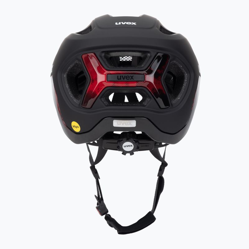 Cyklistická prilba UVEX React MIPS black/ruby red matt 4