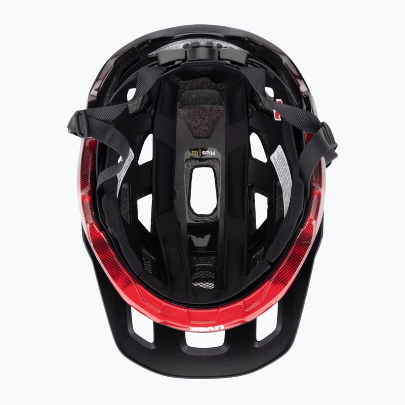 Cyklistická prilba UVEX React MIPS black/ruby red matt 5