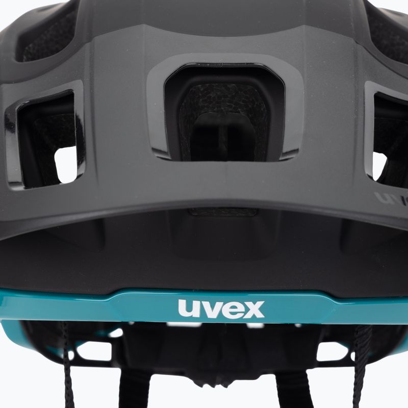 Cyklistická prilba UVEX React black/teal matt 7