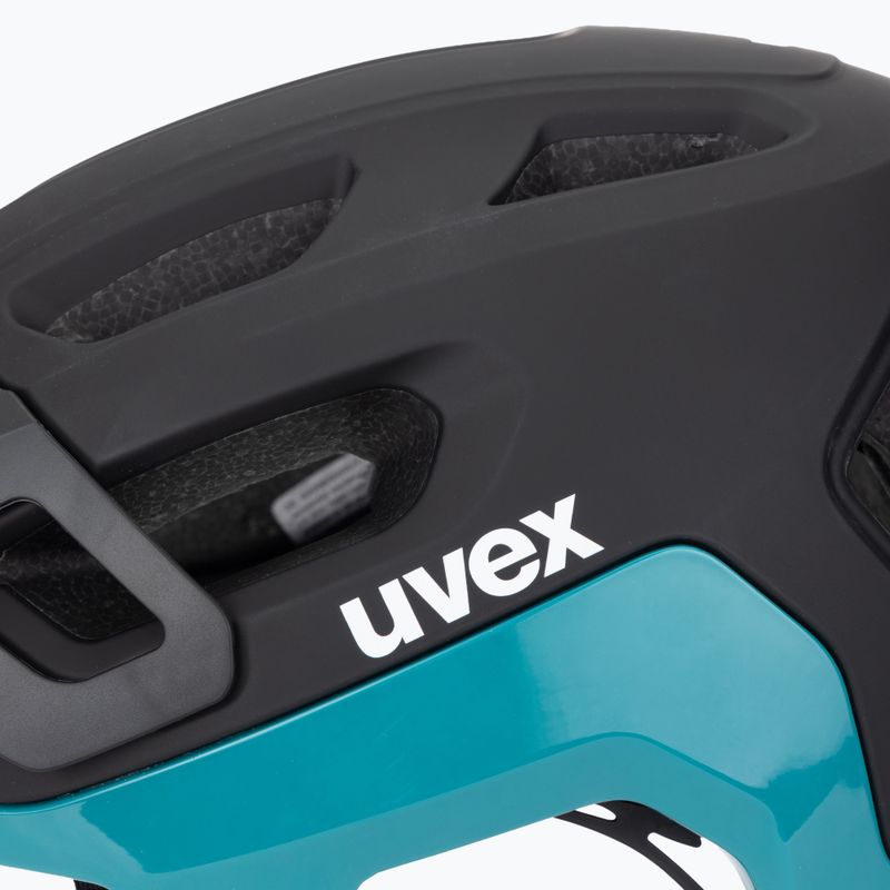 Cyklistická prilba UVEX React black/teal matt 8