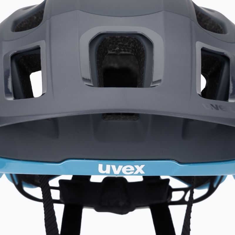 Cyklistická prilba UVEX React deep space/azure matt 7