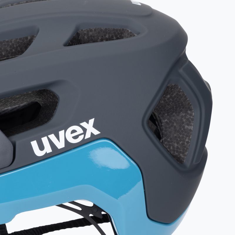 Cyklistická prilba UVEX React deep space/azure matt 8