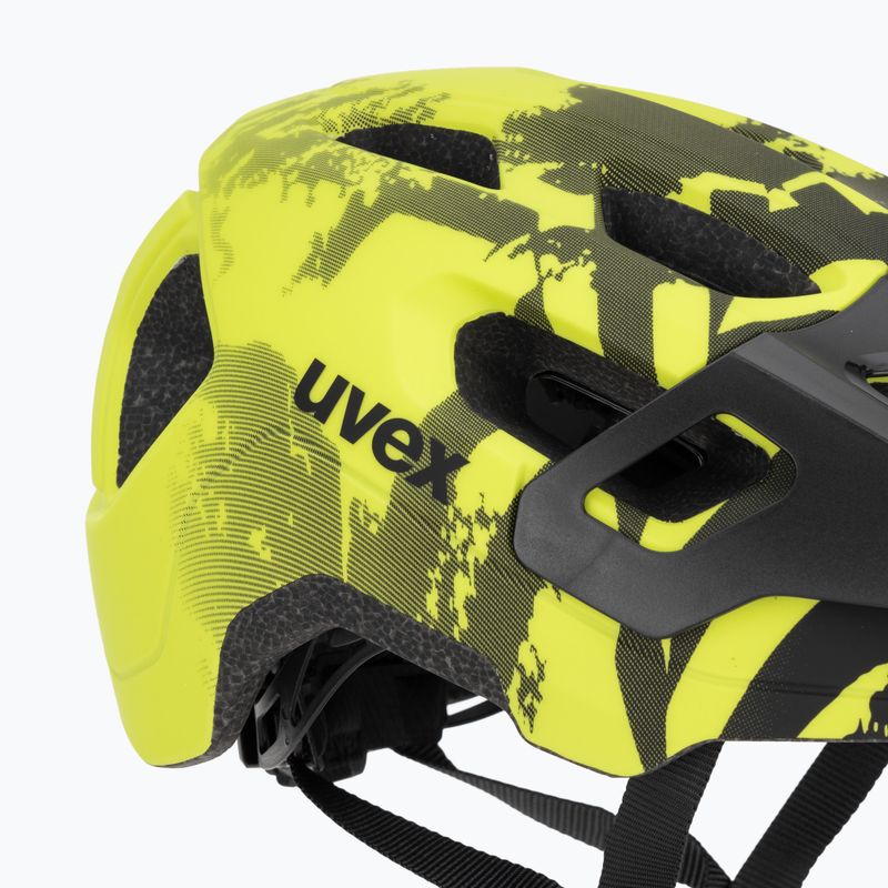 Detská cyklistická prilba UVEX React MIPS Jr lime/black 7