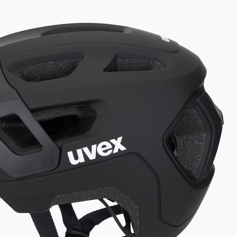 Detská cyklistická prilba UVEX React Jr black matte 7