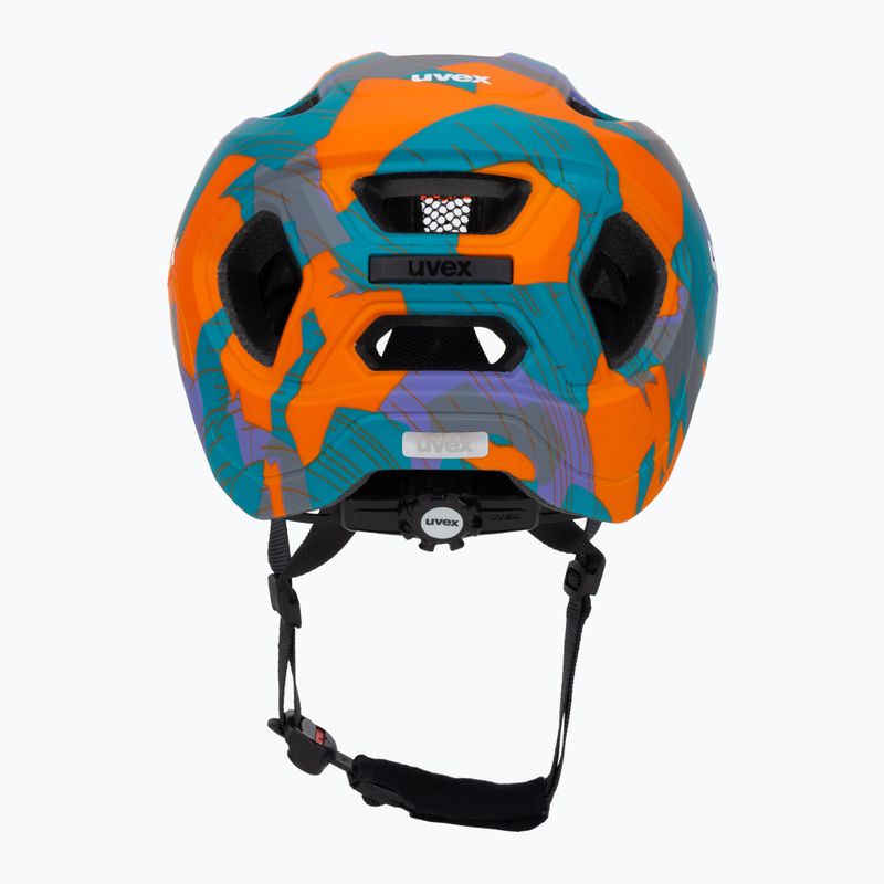Detská cyklistická prilba UVEX React Jr papaya camo matt 4