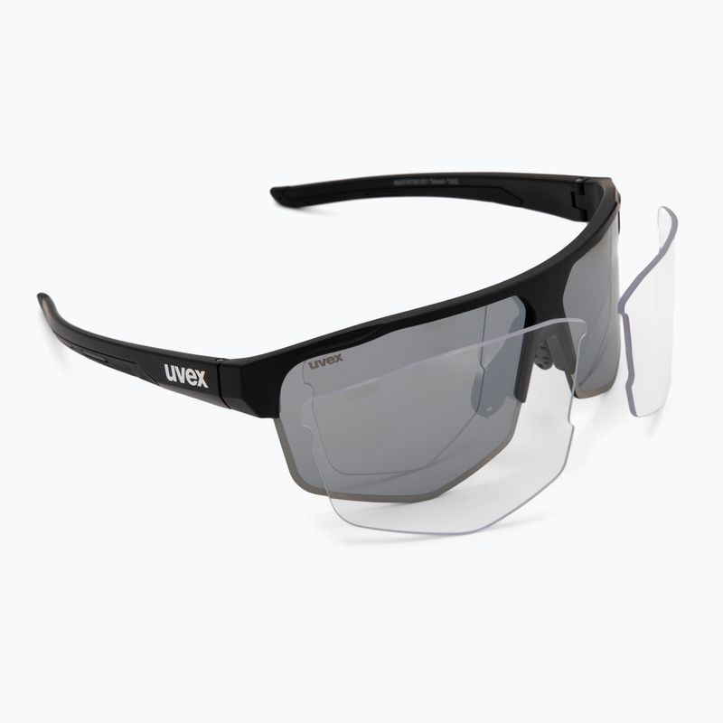 Slnečné okuliare UVEX Axos Set black matt/mirror silver/clear