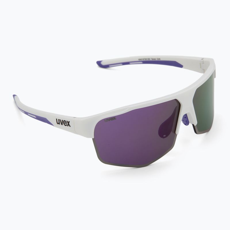 Slnečné okuliare UVEX Axos Set white matt/mirror purple/clear 2