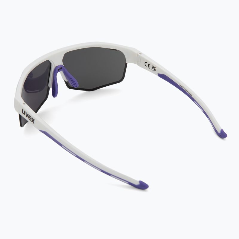 Slnečné okuliare UVEX Axos Set white matt/mirror purple/clear 3