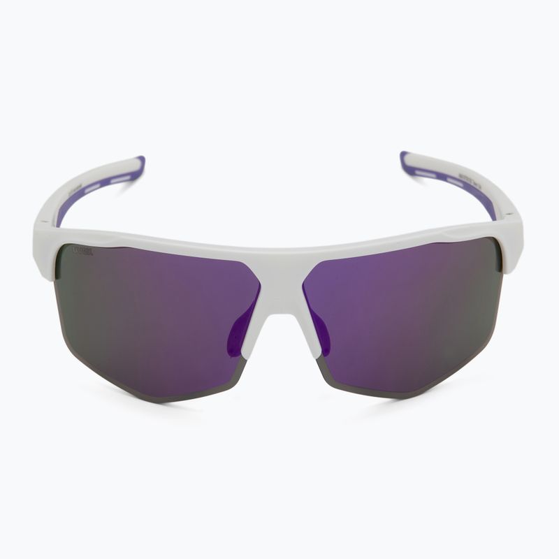 Slnečné okuliare UVEX Axos Set white matt/mirror purple/clear 4