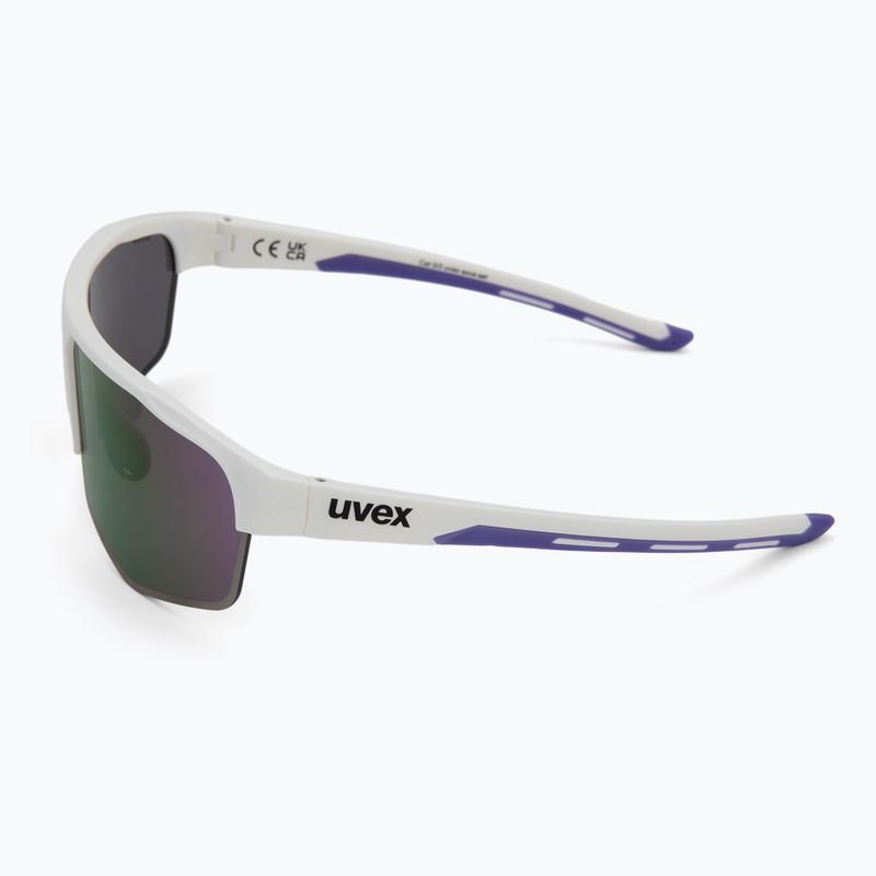 Slnečné okuliare UVEX Axos Set white matt/mirror purple/clear 5