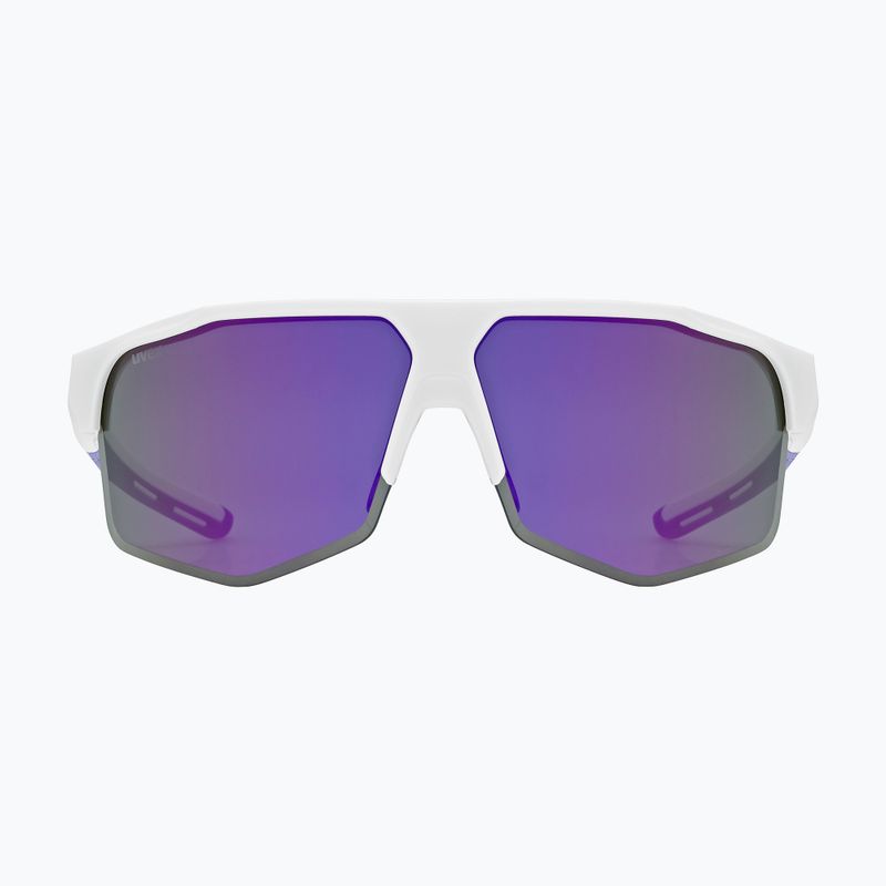 Slnečné okuliare UVEX Axos Set white matt/mirror purple/clear 2