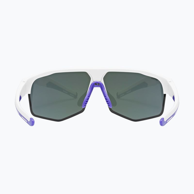 Slnečné okuliare UVEX Axos Set white matt/mirror purple/clear 4