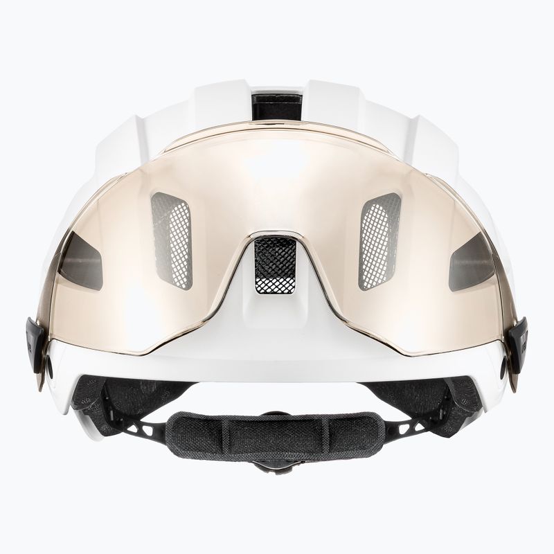 Cyklistická prilba UVEX Stride Visor white matt/litemirror silver 3