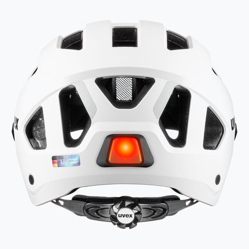 Cyklistická prilba UVEX Stride Visor white matt/litemirror silver 5
