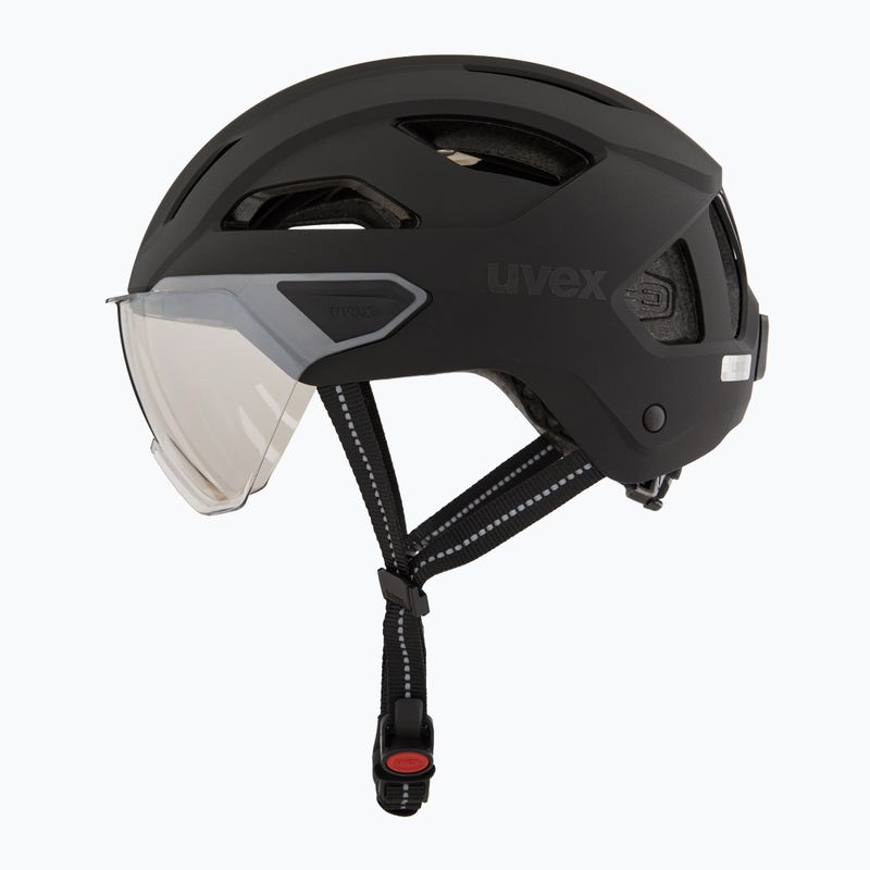 Cyklistická prilba UVEX Stride Visor black matt/litemirror silver 3