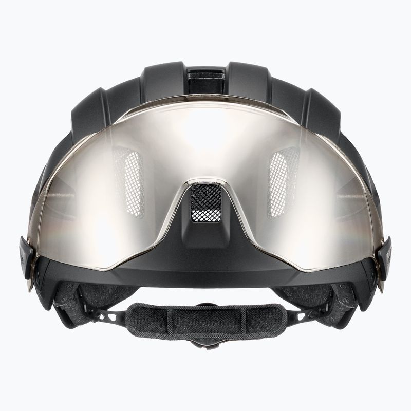Cyklistická prilba UVEX Stride Visor black matt/litemirror silver 3