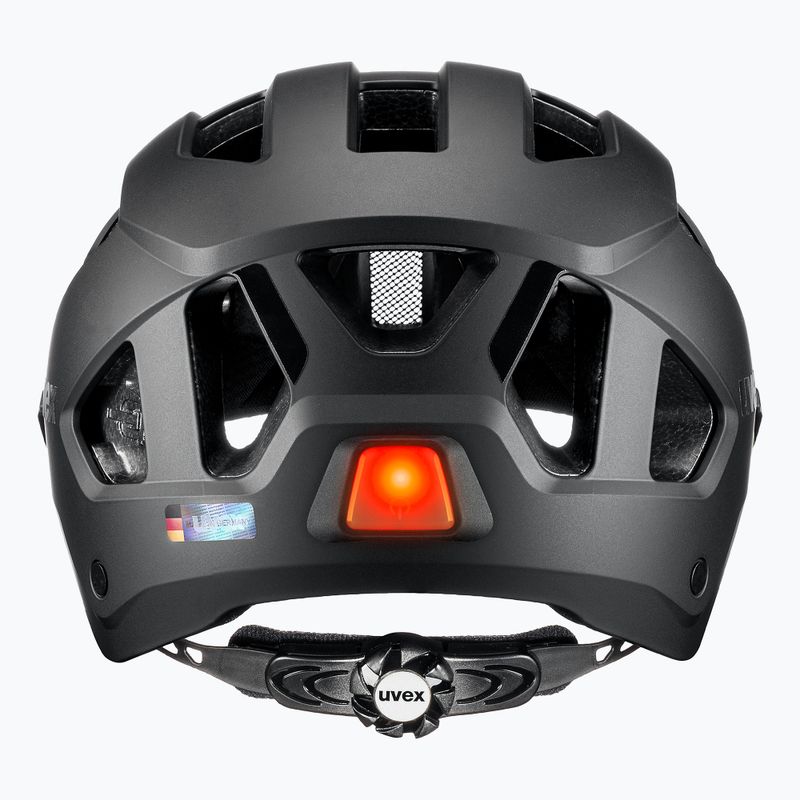 Cyklistická prilba UVEX Stride Visor black matt/litemirror silver 5