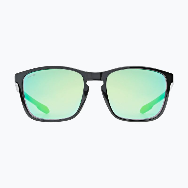 Slnečné okuliare UVEX LGL 52 black/mirror green 2