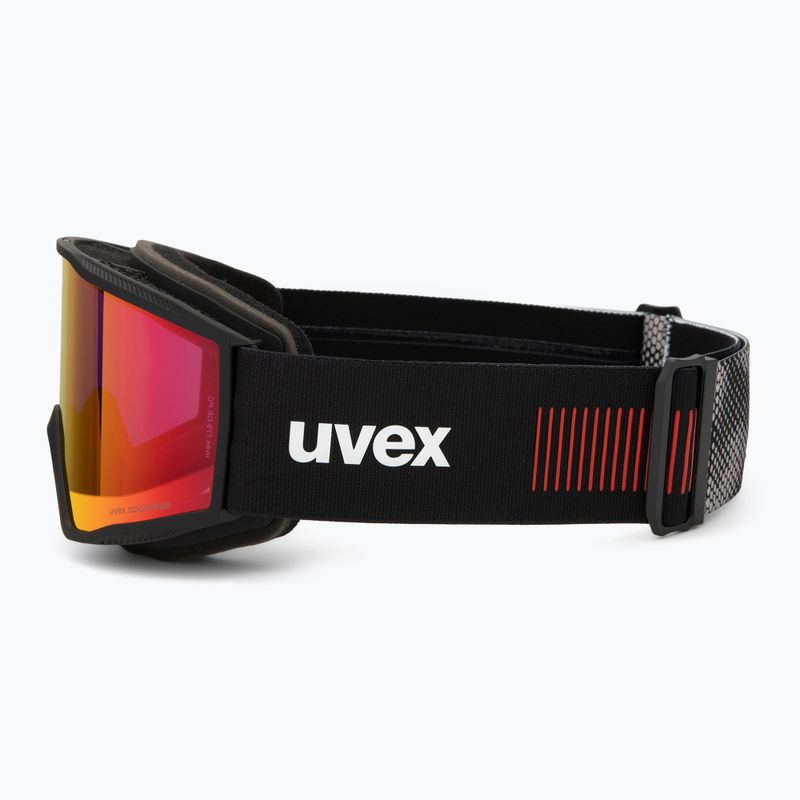 Lyžiarske okuliare UVEX Blast CV black matt/mirror red 4