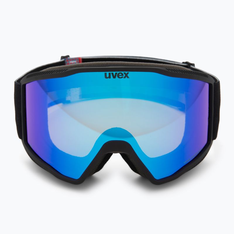 Lyžiarske okuliare UVEX Blast CV black matt/mirror blue 2