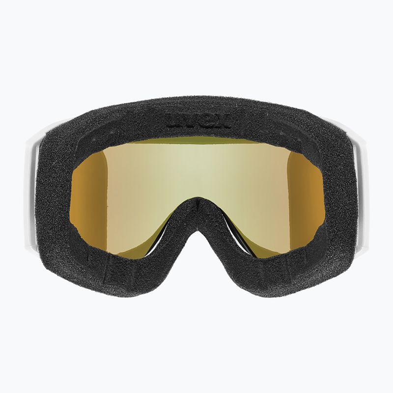 Lyžiarske okuliare UVEX Blast FM S2 white matt/mirror green 3