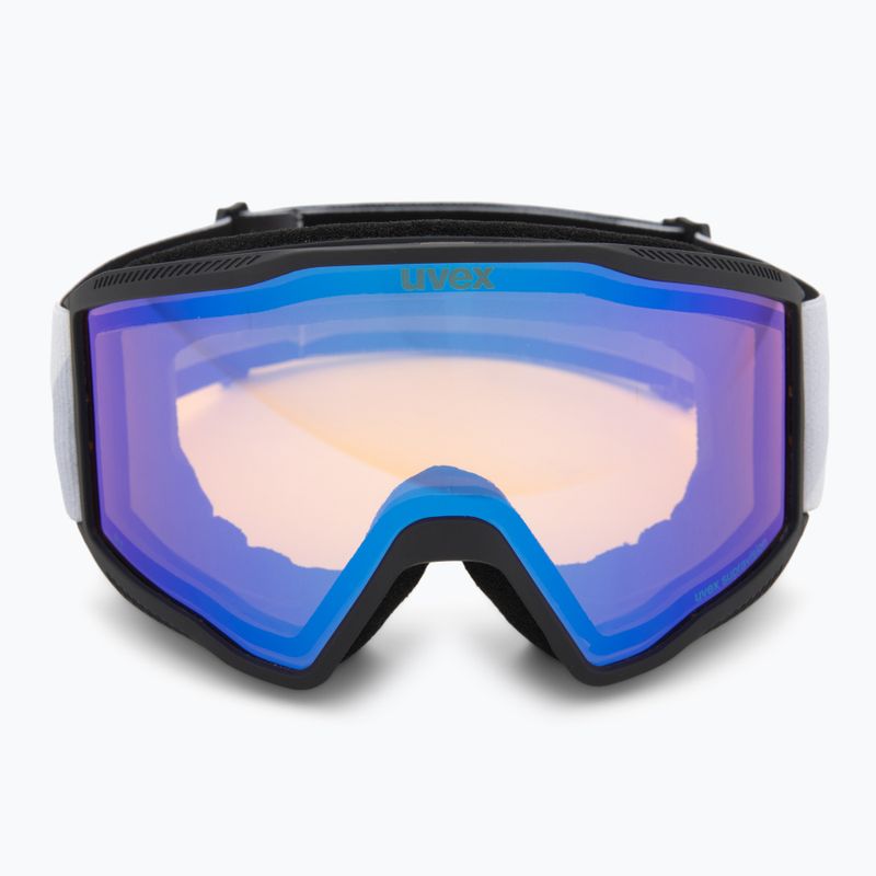 Lyžiarske okuliare UVEX Blast FM matte black/mirror blue 2
