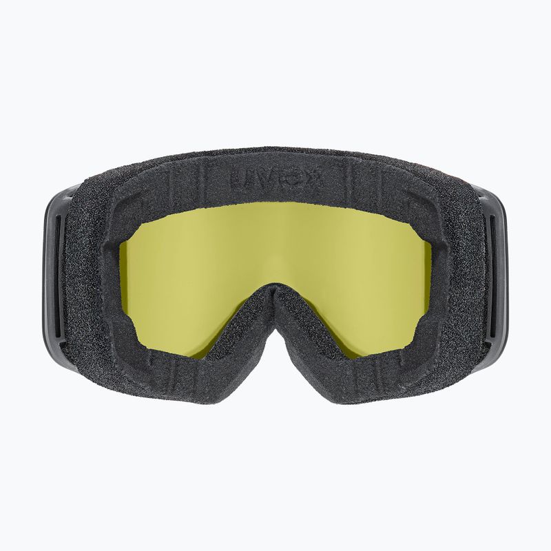 Detské lyžiarske okuliare UVEX Pwdr FM black matt/mirror ruby/green/clear 3