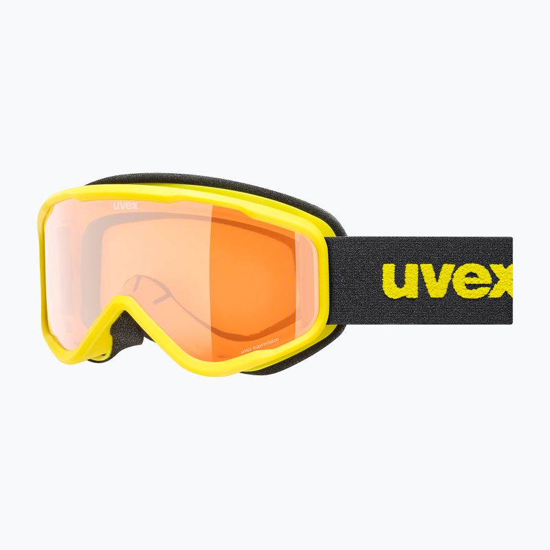 Detské lyžiarske okuliare UVEX Speedy Nova Jr yellow/lasergold