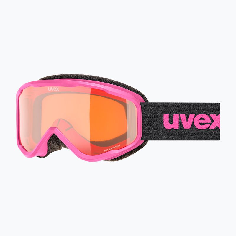 Detské lyžiarske okuliare UVEX Speedy Nova Jr pink/laser gold