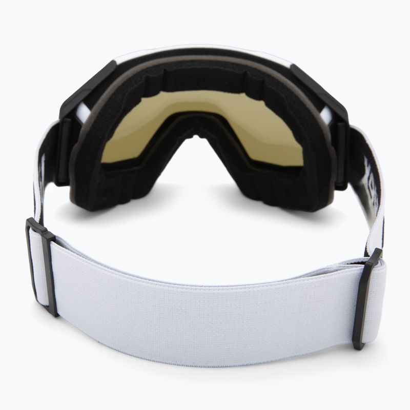 Lyžiarske okuliare UVEX Gravity FM white matt/mirror silver/green/clear 3