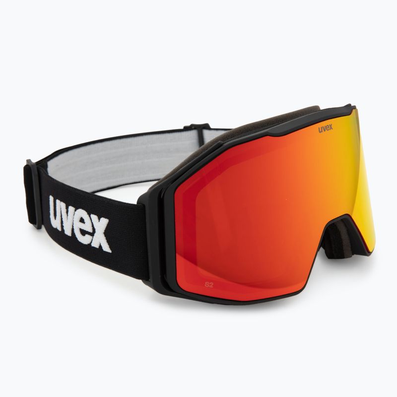 Lyžiarske okuliare UVEX Gravity FM black matt/mirror red/orange/clear