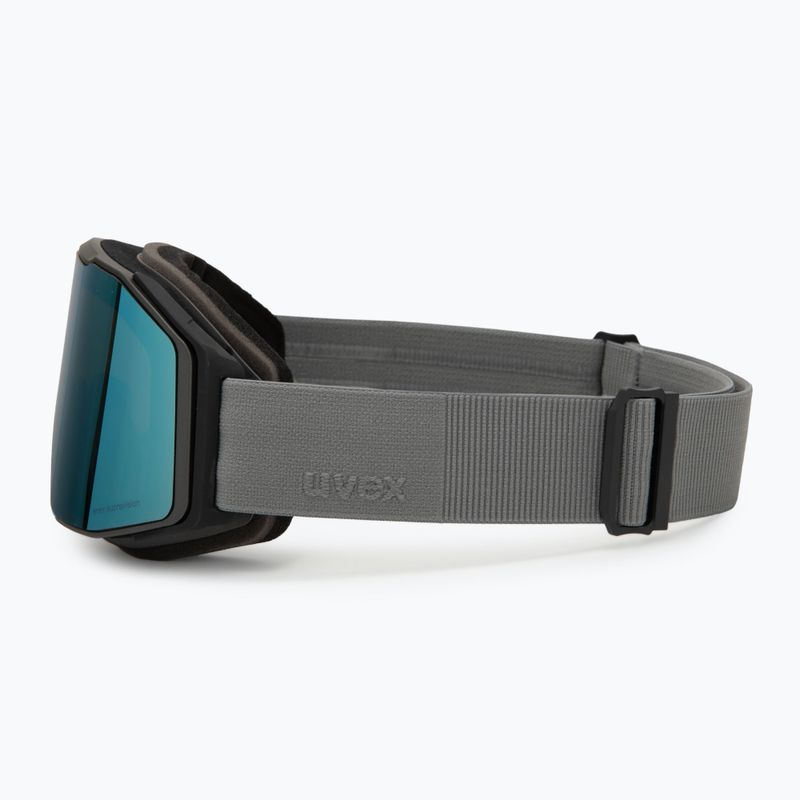 Lyžiarske okuliare UVEX Gravity FM rhino matte/mirror ice/green/clear 4