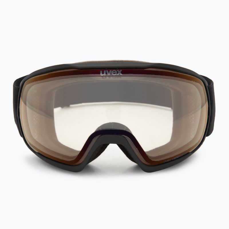 Lyžiarske okuliare UVEX Victorious Pro V black matt/vario red mirror 2