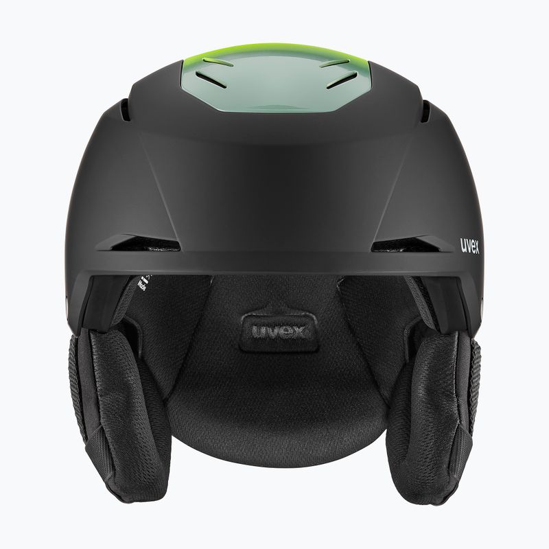 Lyžiarska prilba UVEX Resolution black/electrum grad matt 2