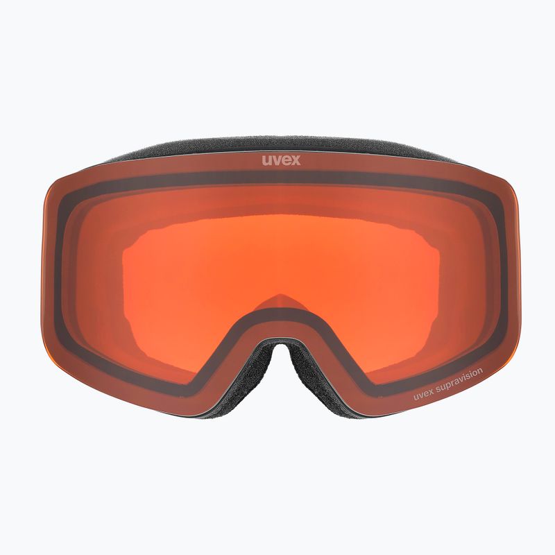 Detské lyžiarske okuliare UVEX Pwdr LG Jr black matt/orange/clear 2