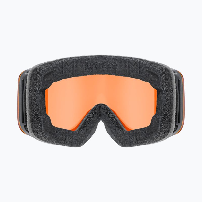 Detské lyžiarske okuliare UVEX Pwdr LG Jr black matt/orange/clear 3