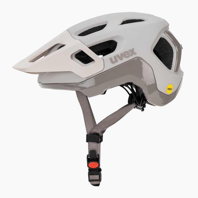 Cyklistická prilba UVEX React MIPS warm grey matt 3
