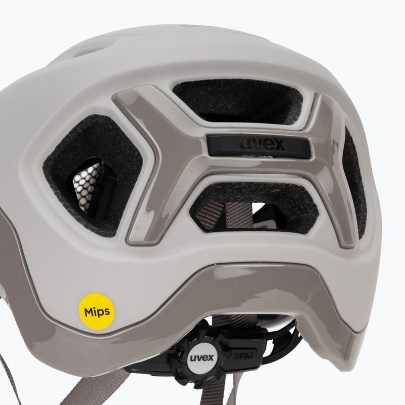 Cyklistická prilba UVEX React MIPS warm grey matt 7