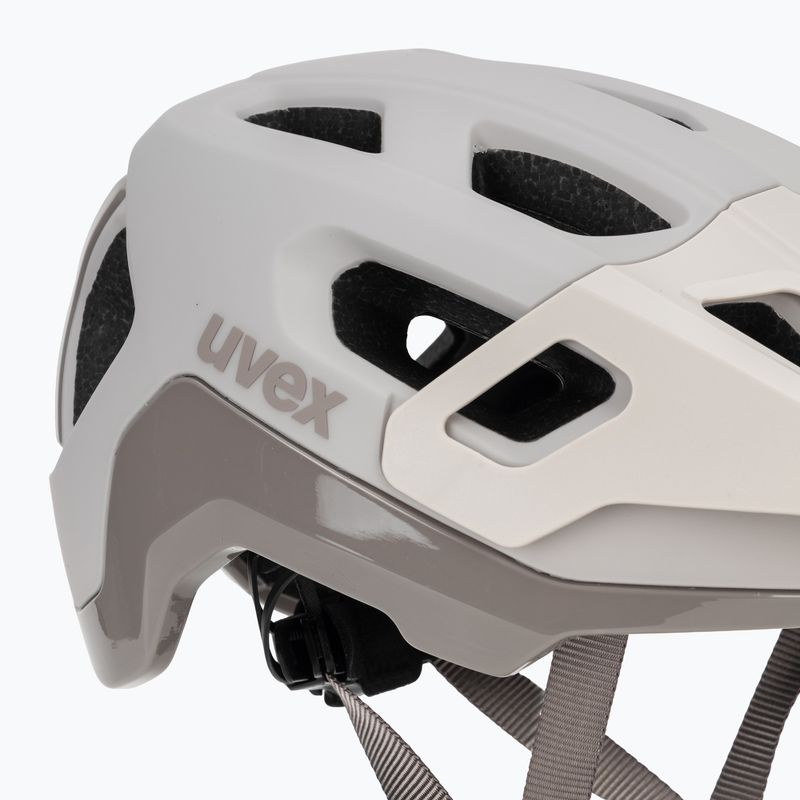 Cyklistická prilba UVEX React MIPS warm grey matt 8