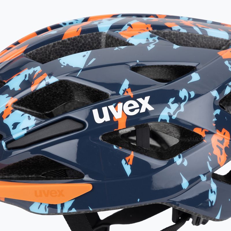 Detská cyklistická prilba UVEX Air Wing 2 papaya/bubble blue 7