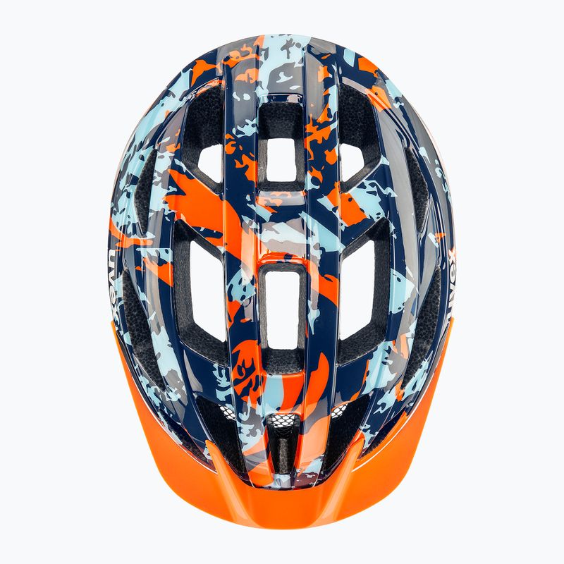 Detská cyklistická prilba UVEX Air Wing 2 papaya/bubble blue 4