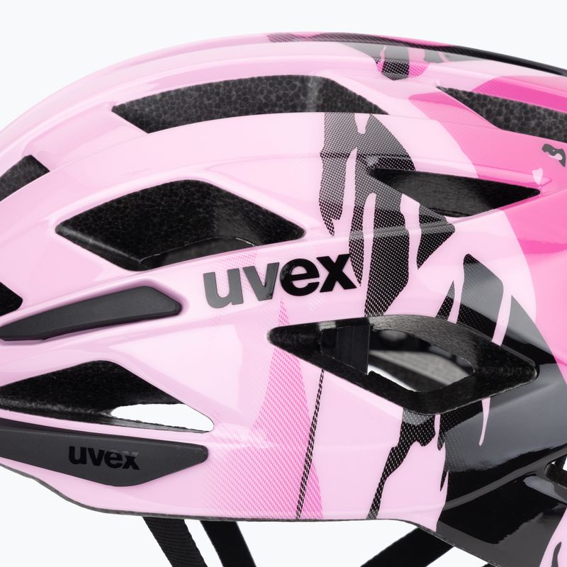 Detská cyklistická prilba UVEX Air Wing 2 strawberry/black 7