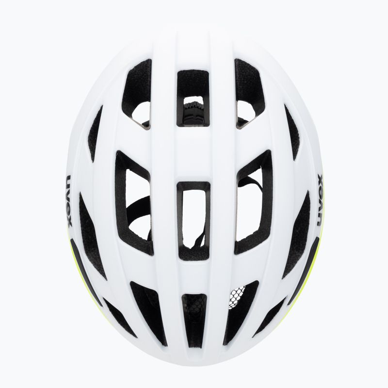 Cyklistická prilba UVEX I-Volute white/neon yellow matt 6
