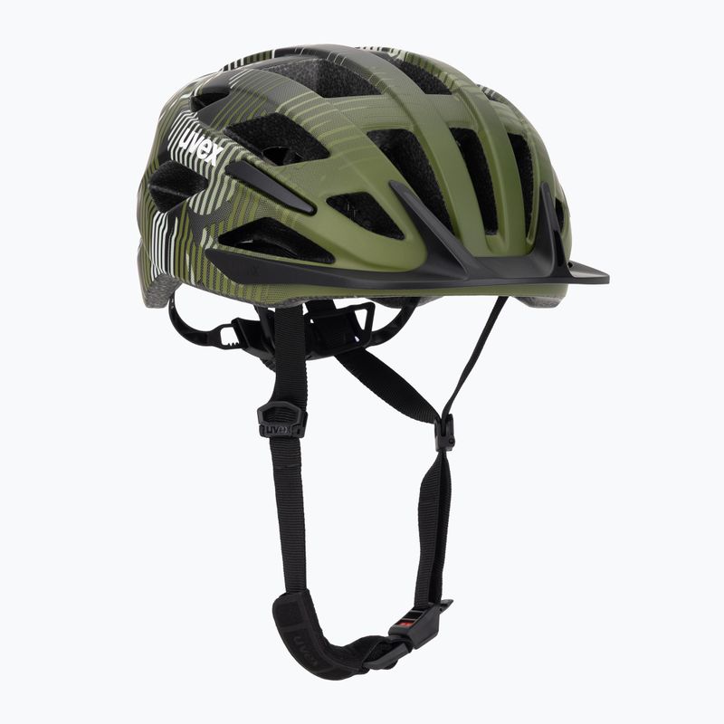 Detská cyklistická prilba UVEX Air Wing 2 CC dark olive/black matt