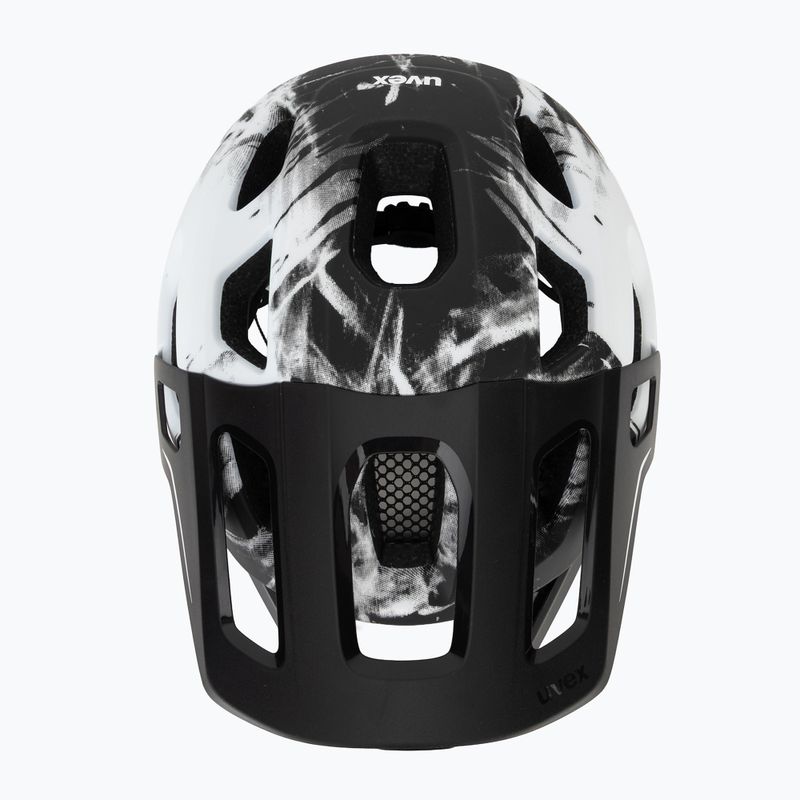 Detská cyklistická prilba UVEX React Fullface Jr black/white matt 6